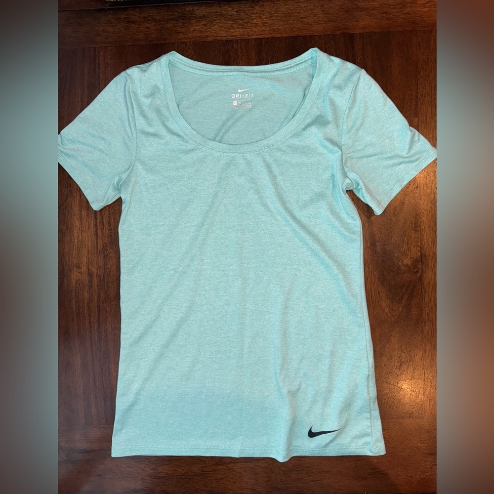 Nike Women's Light Blue Dri-FIT Top